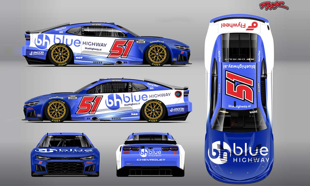 BlueHighway.ai to Debut with Rick Ware Racing at EchoPark Speedway