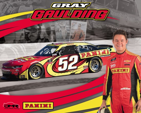 Gray Gaulding with Jimmy Means Racing and Panini
